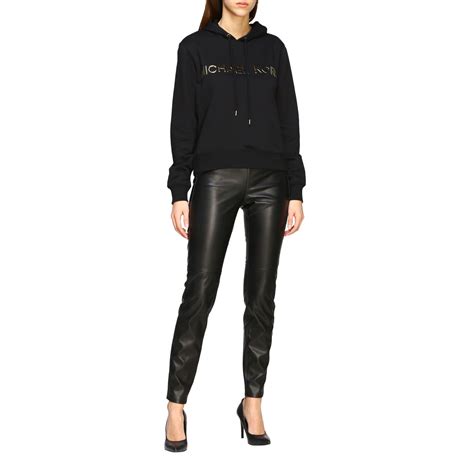 michael kors womens leather trousers|Michael Kors pantsuit.